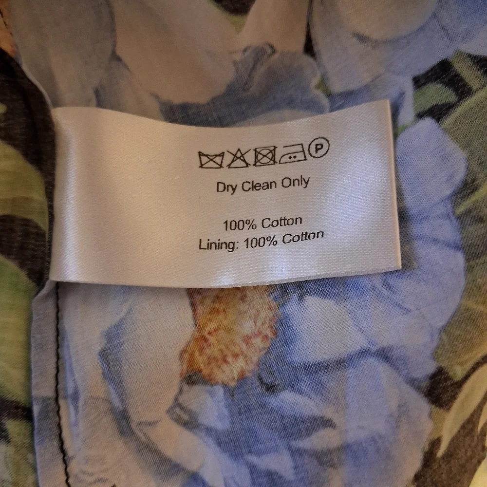 Borgo De Nor Floral And Lemon Maxi Dress UK Size 14 US Size 10 - Picture 13 of 15